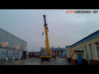 video автомобильный кран grove gmk 5220 220 тонн грузоподъемность sex