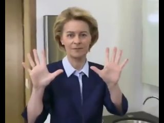 video глава еврокомиссии урсула фон дер ляйен показывает европейцам как правильно мыть руки sex