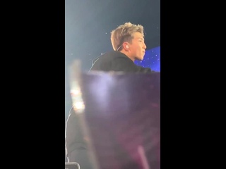video ohhhhh mygooooooddd i forgot namjoon came down by us too hes so damn cute his dimplessssss sex