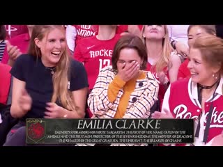 video эмилия кларк на игре warriors vs rockets sex