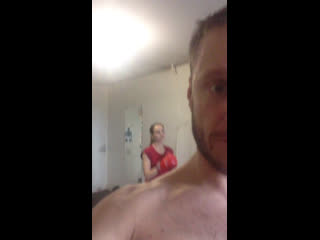 video теперь очередь насти отрабатывать удары на голом мужике sex