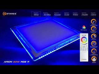 video arion rgb s estares потолочный светодиодный светильник с пультом astrella sex