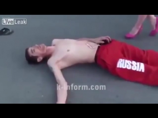 video каазец получил за девушку и обоссался sex