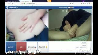 video развратная шлюшка мастурбирует в видеочате omegle рулетка вирт скайп skype virt videochatru молодые перископ sex