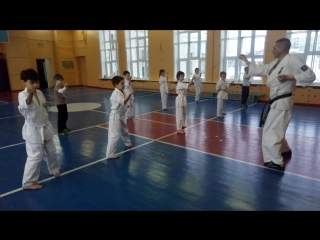 video небольшой отрывок с тренирои карате кёкусинкай младшей начинающей группы sex