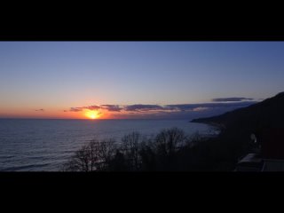 video таймлапс закат над морем лазаревское сочи чёрное море 28 марта 2022 sex