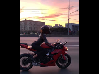 video закаты рассветы мототаня девушка на мотоцикле sex