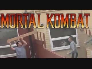 video neighbor kombat neighbors throw wood planks at each other sex