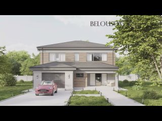 video проект современного коттеджа animation cottage project архитектурная студия belousov architect sex