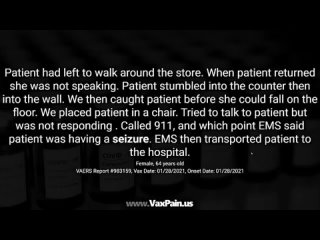 video uncontrollable shaking passing out seizures after vaccines vaers yellow card sex